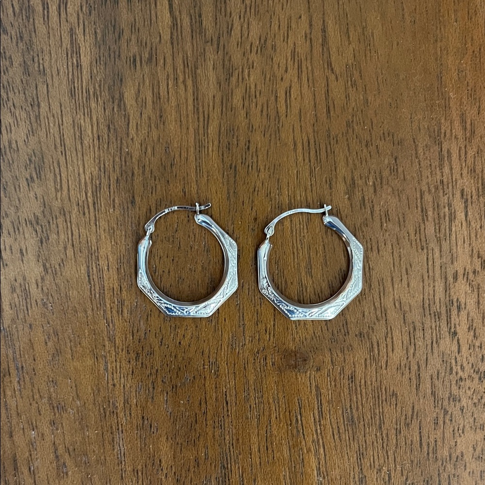 Elegant Silver Hoop Earrings